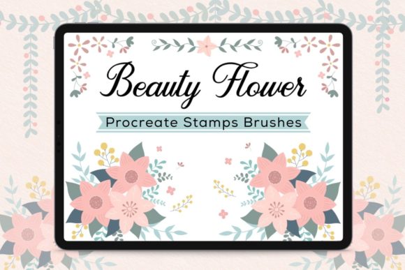 Download Procreate Stamp Brushes - Beauty Flower - Stamp Collection