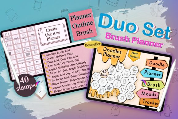 Download Procreate Planner Brush Stamp - Stamp Collection