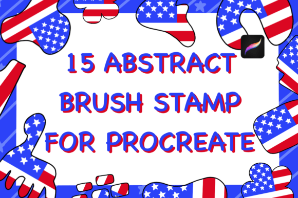 Download 15 ABSTRACT BRUSH STAMP for PROCREATE - Stamp Collection