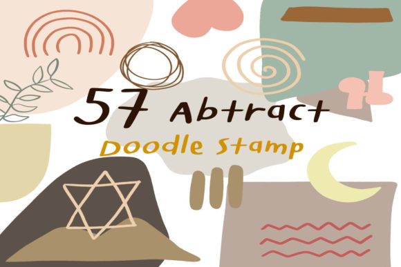 Download 57 Abstract Doodle Procreate Stamps - Stamp Collection