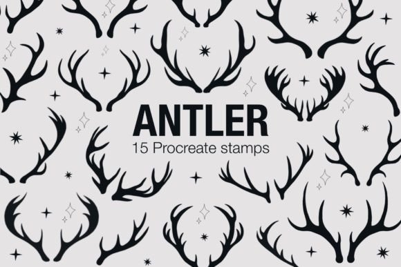 Download Antler Procreate Stamps - Stamp Collection