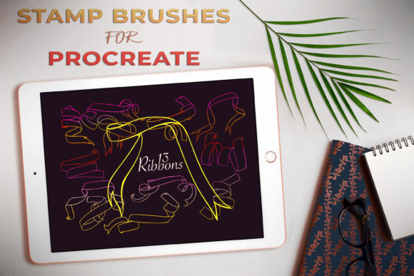 Download Ribbon Procreate Stamp Brushes - Stamp Collection