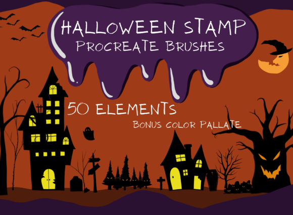 Download Procreate Brushes Stamp Halloween - Stamp Collection