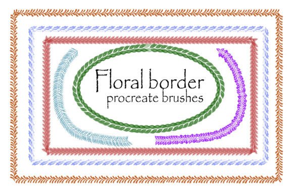 Download Flower Brushes Stamp for Procreate - Stamp Collection