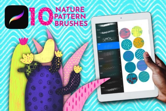 Download Procreate Pattern Brushes, Repeat Stamps - Stamp Collection