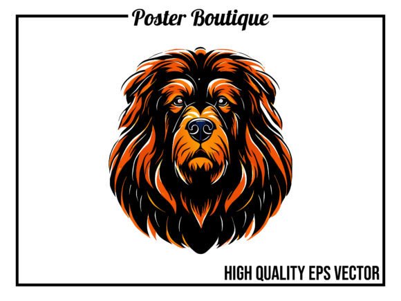 Download Tibetan Mastiff Graphic Vector EPS - Mastiff Collection
