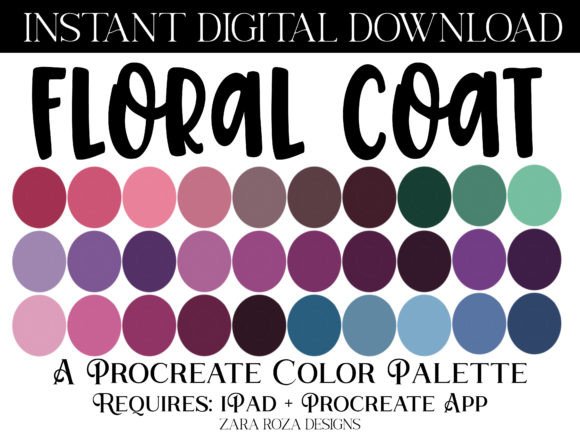 Download Floral Coat Procreate Color Palette - Floral Collection