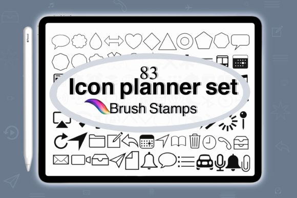 Download Icon for Planner Brush Stamps - Stamp Collection