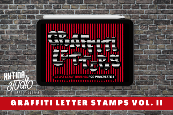 Download Graffiti Letter Stamps for Procreate II - Stamp Collection
