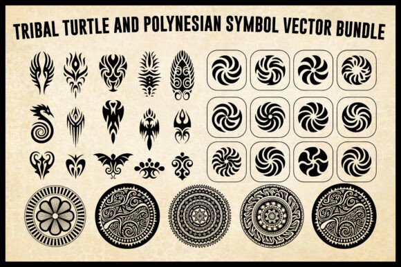 Download Tribal Mandala Tattoo Design Bundle - Tattoo design Collection