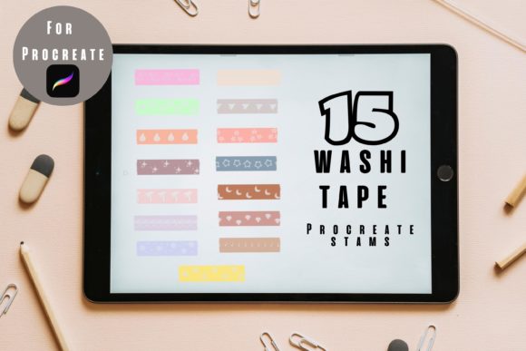 Download Washi Tape Procreate Stamps - Stamp Collection