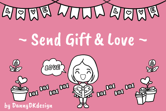 Download Send Gift &amp; Love | Digital Stamp - Stamp Collection