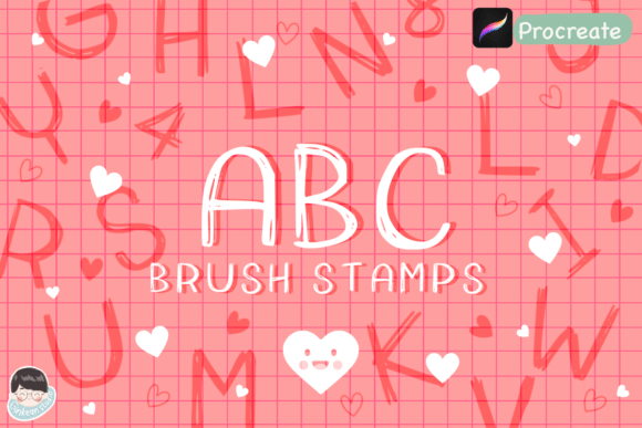 Download ABC Brush Stamps Procreate - Stamp Collection