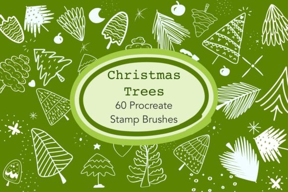 Download Christmas Tree - Procreate Stamp Brushes - Stamp Collection