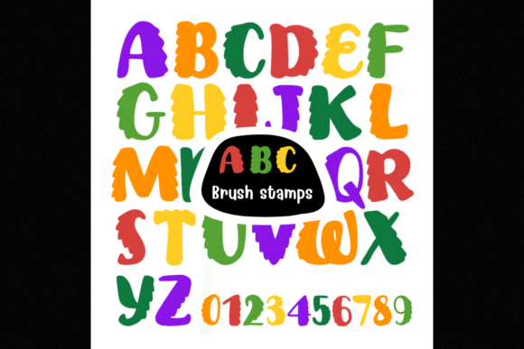 Download ABC Brush Stamps Procreate /Brushes - Stamp Collection