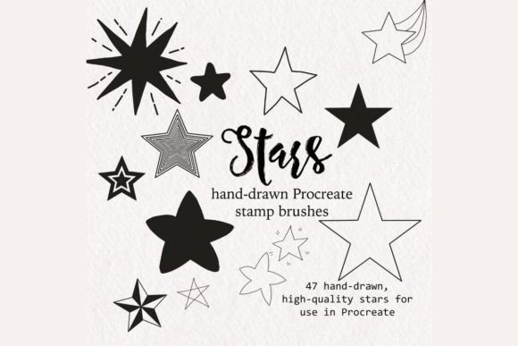 Download Procreate Star Brush Stamps - Stamp Collection