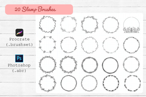 Download Procreate and Photoshop Stamp Brushes. - Stamp Collection