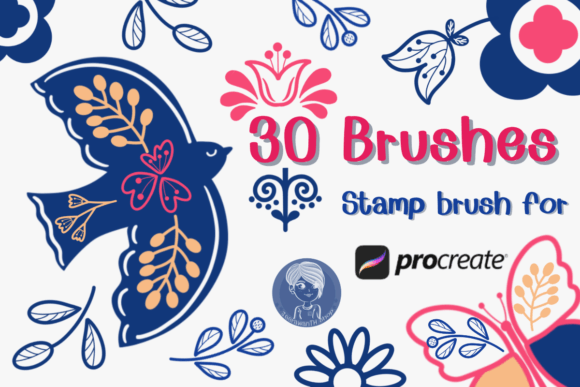 Download Scandinavian V2 Stamp Brushes Procreate - Stamp Collection
