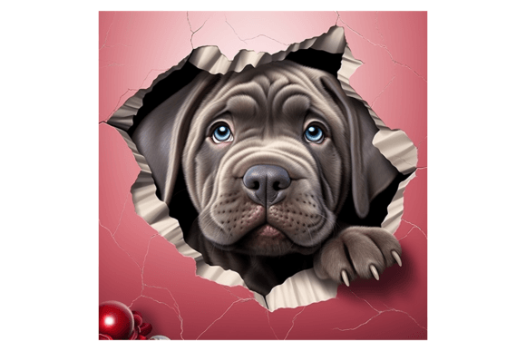 Download Christmas Neapolitan Mastiff Broken Wall 2 - Mastiff Collection