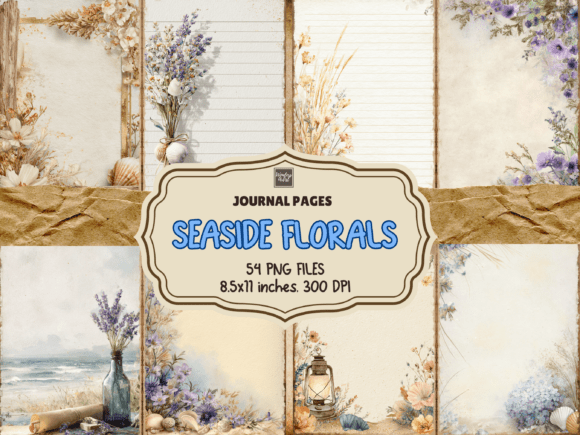Download Seaside Florals Journal Pages - Floral Collection