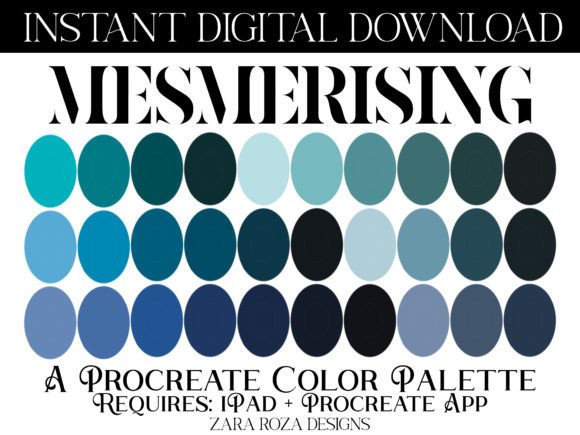 Download Mesmerising Procreate App Color Palette - Premium Resources