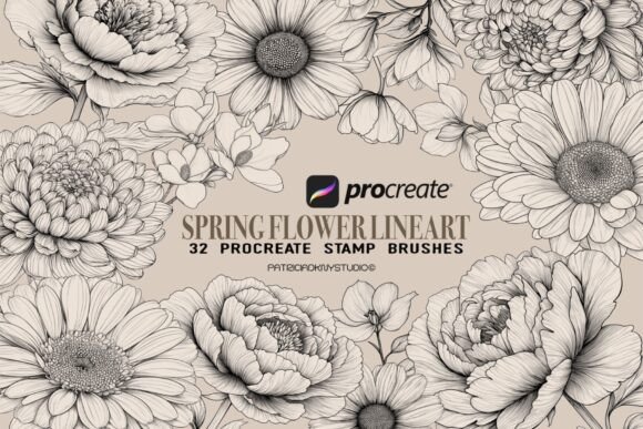 Download Procreate Flower Stamp Brushes - Stamp Collection