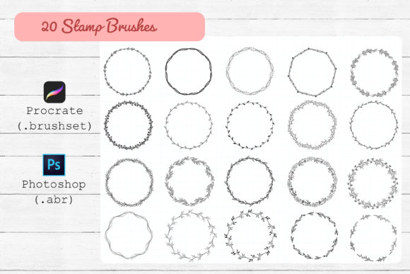 Download Procreate and Photoshop Stamp Brushes. - Stamp Collection