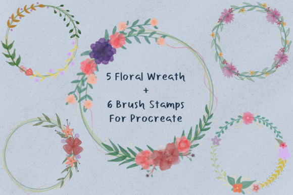 Download Hand-drawn Floral Wreath - Floral Collection