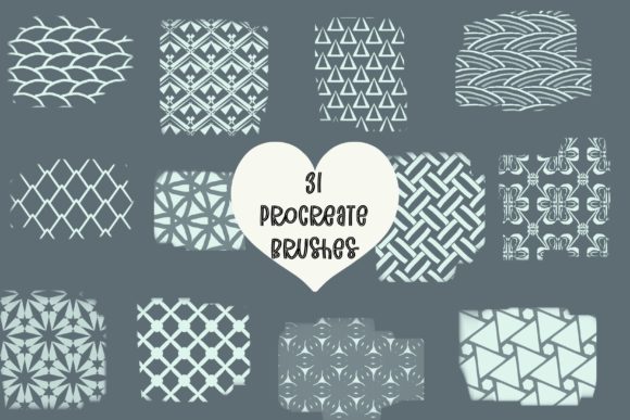 Download 31 Geometric Floral Procreate Brushes - Floral Collection
