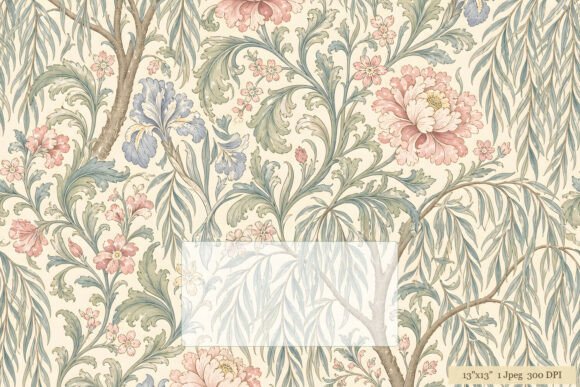 Download William Morris Floral Botanical Pattern - Floral Collection