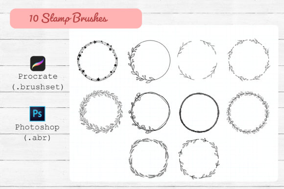 Download Procreate and Photoshop Stamp Brushes. - Stamp Collection