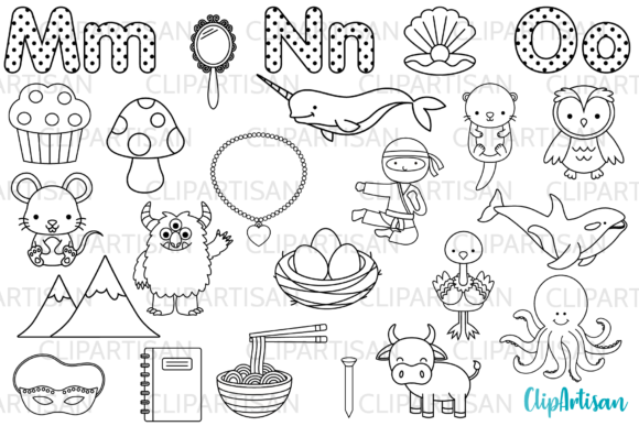 Download Alphabet Digital Stamps, ABC Clip Art - Stamp Collection