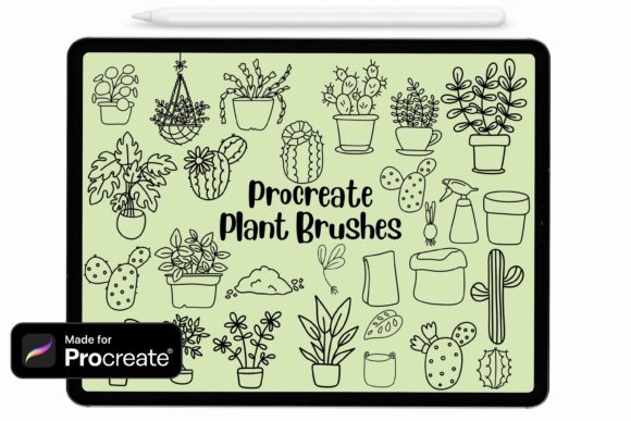 Download Procreate Plant Brushes, Procreate Stamp - Stamp Collection