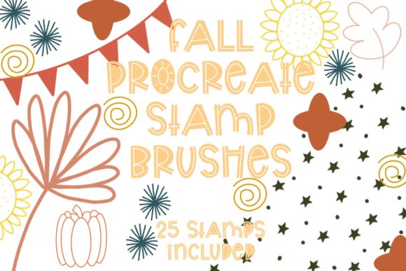 Download Fall Procreate Stamp Pack - Stamp Collection
