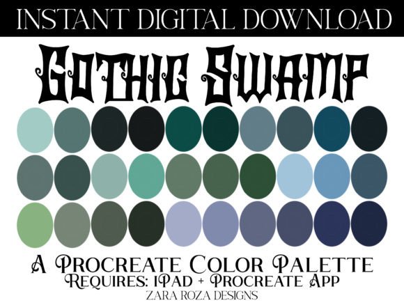 Download Gothic Swamp Procreate Color Palette - Premium Resources