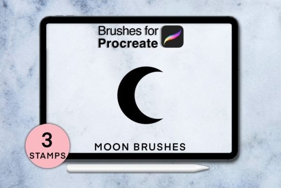 Download 3 Mooon Procreate Stamps - Stamp Collection