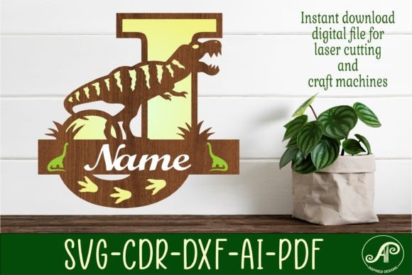 Download T Rex Monogram Capital Letter J SVG File - Capital letter Collection