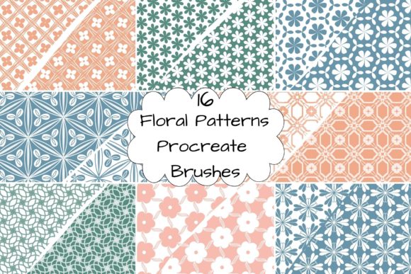 Download 16 Floral Patterns Procreate Brushes - Floral Collection