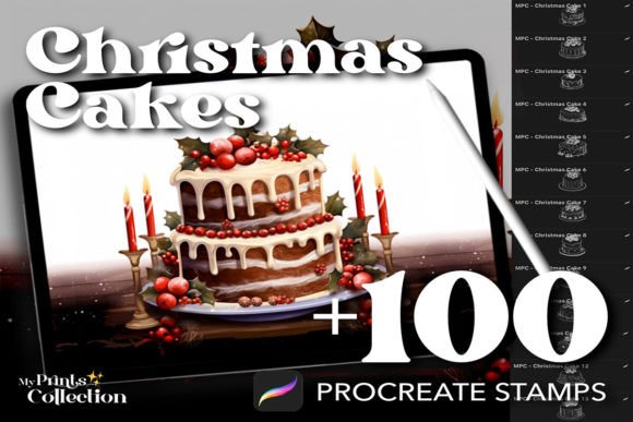 Download 100+ Procreate Christmas Cake Stamps - Stamp Collection