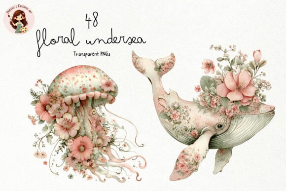 Download Watercolor Floral Undersea PNG Clipart - Floral Collection