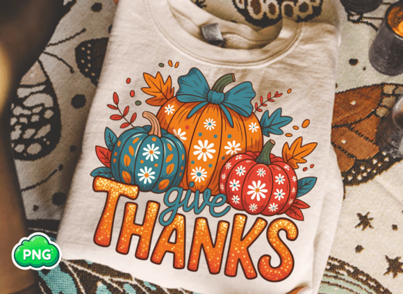 Download Give Thanks Png,Floral Fall Thanksgiving - Floral Collection