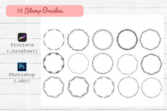 Download Procreate and Photoshop Stamp Brushes. - Stamp Collection