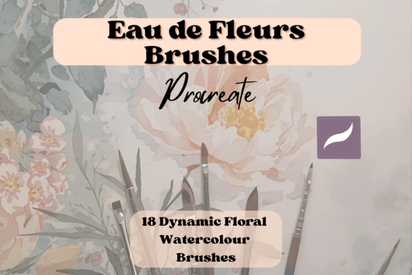 Download Floral Watercolour Brushes Procreate 18 - Floral Collection