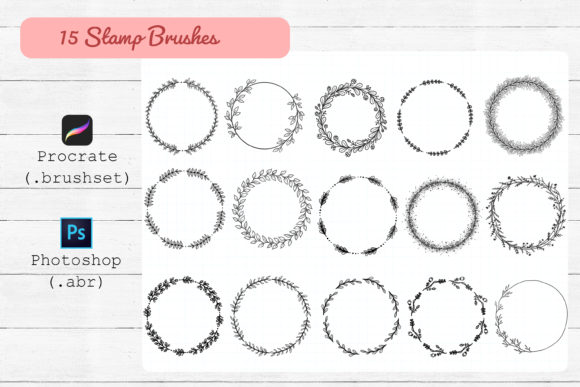 Download Procreate and Photoshop Stamp Brushes. - Stamp Collection