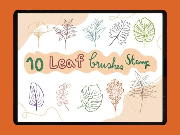 Download Leaf Procreate Brushes Stamp - Stamp Collection