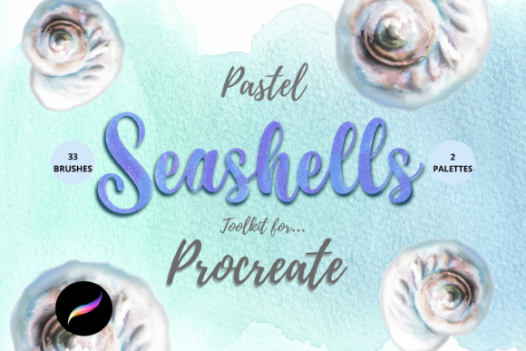 Download Pastel Seashells Procreate Toolkit - Procreate toolkit Collection
