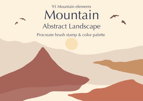 Download Procreate Stamps Brushes Mountain - Stamp Collection