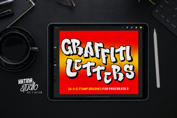 Download Graffiti Letter Stamps for Procreate I - Stamp Collection