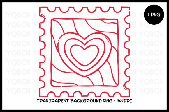 Download Hand Drawn Heart Stamp PNG - Stamp Collection