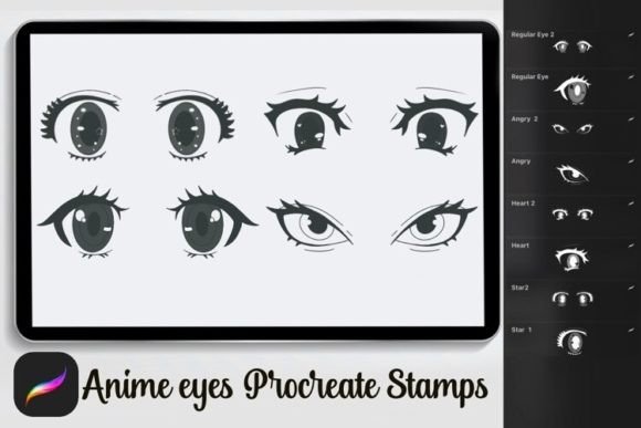 Download Anime Procreate Stamps Brsuh Set - Stamp Collection